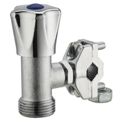 Robinet de machine à laver autoperceur chromé - mâle ø20 x 27 mm - Gedimat - NOYON ET THIEBAULT