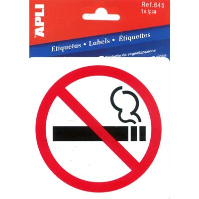 Pictogramme interdiction de fumer 114 x 114 mm