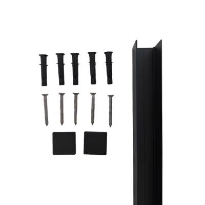 U de raccordement poteau pour clôture ALUCLIN XL gris - Gedimat