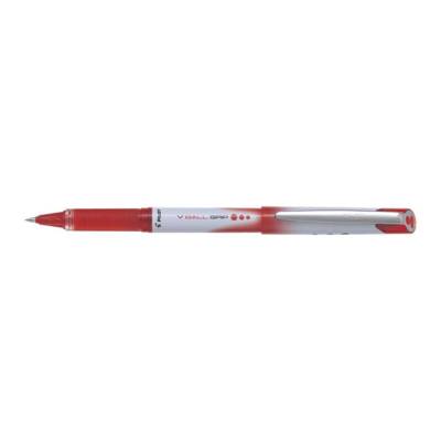 Stylo roller V-Ball Grip 05 encre liquide Pointe Fine Rouge