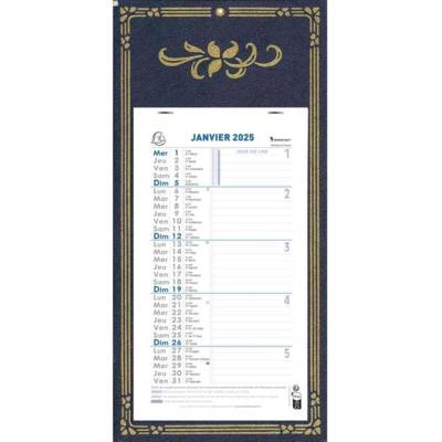 Calendrier mensuel support skytos 330x160 230x130 mm (bleu ou rouge)
