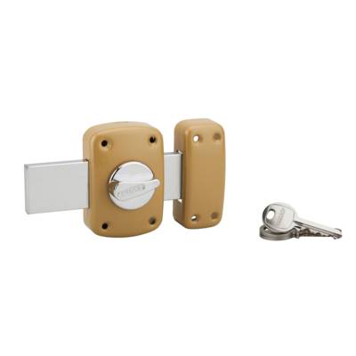 Verrou corvette à bouton et cylindre 30mm pêne 160mm 3 clés - Gedimat - THIRARD