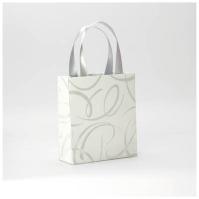 Sac cadeau 12x4,5x13,5cm Blanc arabesque - CLAIREFONTAINE