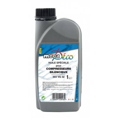 Huile minérale pour compresseur silencieux - bidon de 1 litre - Gedimat - MECAFER