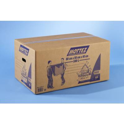 Carton emballage 160l - 800x500x400mm - Gedimat - MOTTEZ