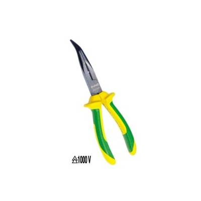 Pince à becs 1/2 ronds coudés