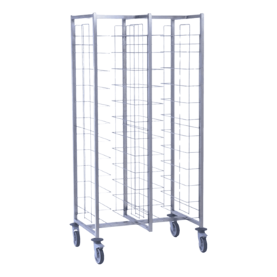 Échelle de débarrassage 2 x 12 plateaux - Sur roulettes - ECHPULL