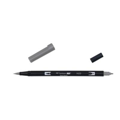 Feutre Dessin Double Pointe ABT Dual Brush Pen N55 gris froid 7