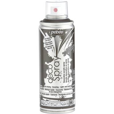 Aérosol 200ml Peinture DécoSpray GESSO NOIR - PÉBÉO