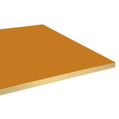 Plateau de table rectangle Ocre & laiton - RestooTab