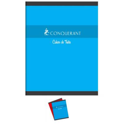 Cahier de Textes 17x22cm 124 pages 70g Grands Carreaux Coloris aléatoires