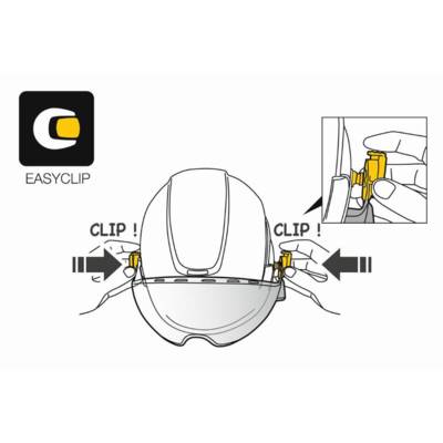 Visière de protection Vizir PETZL - pour casque Vertex et Strato - A015AA00 - Maxoutil