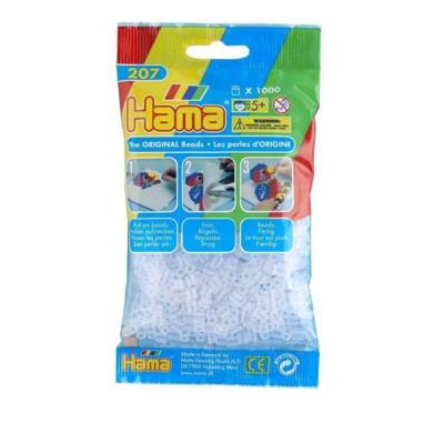 Sachet de 1000 perles à repasser midi 5 mm Transparentes