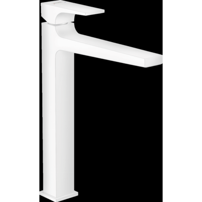 Mitigeur de lavabo HANSGROHE Metropol poignée manette, bonde Push-Open blanc mat - 32512700
