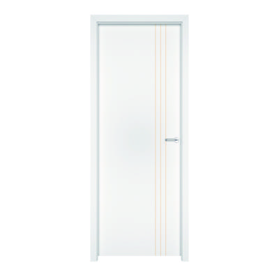 Bloc-porte isolant VERTI gravé à peindre Hui.74 mm - 204 x 83 cm - Gedimat