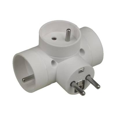 Multiprise DOMINO Triple 3 x 16A Blanc