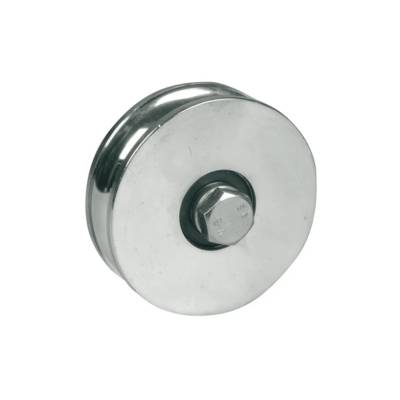 Roue pour Portail Coulissant Ø 120mm- 2 Roulement à Billes - Gorge Demi-rond - IBFM - 363120