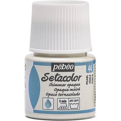 Flacon 45 ml Peinture SETACOLOR opaque pour textiles PERLE moiré
