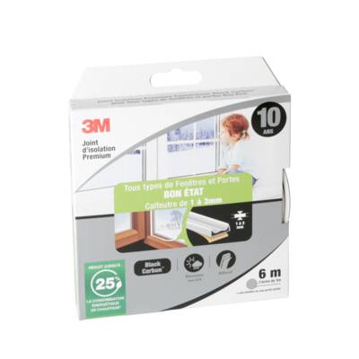 Joint d'isolation Premium tous types de fenêtres et portes en bon état blanc - Gedimat - 3M BRICOLAGE et BATIMENT