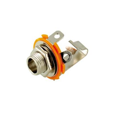 Jack chassis socket - 6.35 mm - mono - open type