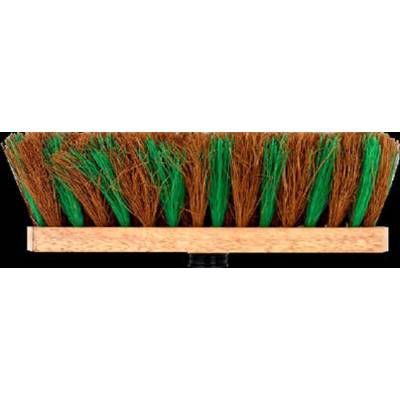 Balai droit d'extérieur fibre coco et polypropylène semelle bois long.29cm - Gedimat - NESPOLI