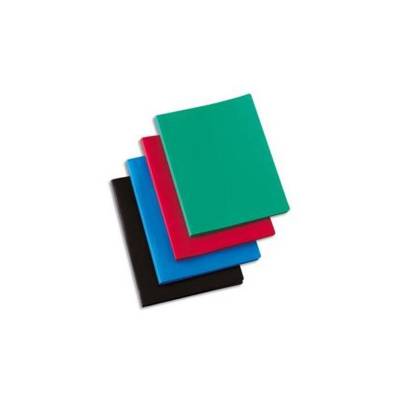 Protège-documents en polypro 40 vues noir , couverture 3/10e, pochettes 6/100e