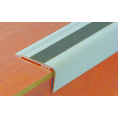 Nez de marche 3T à visser alu naturel ép.4mm - 3m - Gedimat - DINAC