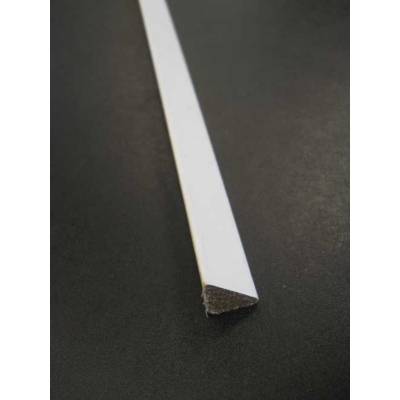 Contre plinthe MDF prépeinte blanche - L.2,44 m section 17 x 17 mm - Gedimat - SOTRINBOIS