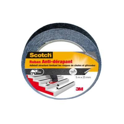 Ruban anti-dérapant noir - Gedimat - 3M BRICOLAGE et BATIMENT