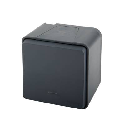 Bouton poussoir lumineux LED en saillie 10A 250V IP55 IK05 gris MUREVA - Gedimat - SCHNEIDER ELECTRIC