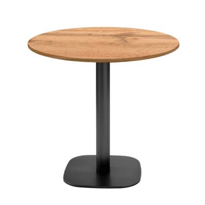 Table pied noir Ø70cm chene armor - intérieur - RestooTab