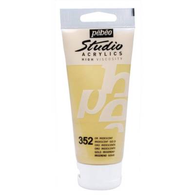 Peinture Studio Acrylique Tube Or Iridescent 100 ml - PÉBÉO