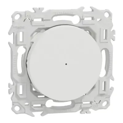 Variateur poussoir LED Odace Wiser blanc craie 2 ou 3 fils - SCHNEIDER - S920522 - Schneider Electric