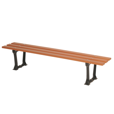 Banquette d'extérieur 3 places Intermède piètement fonte noir