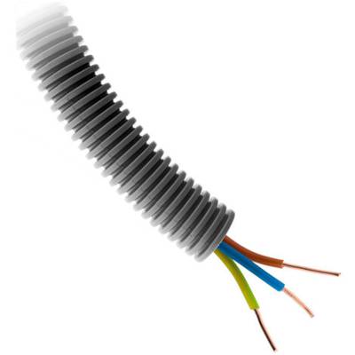 Gaine préfilée gris SP HO7UV 3G1.5 - Gedimat