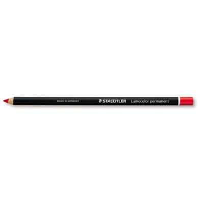 Crayon graphite GLASOCHROM Rond pour écriture toute surface mine Rouge