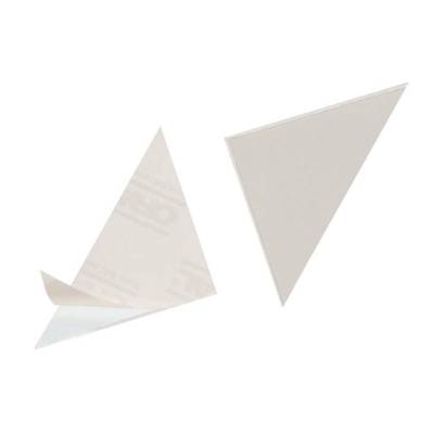 Paquet de 100 Pochettes Triangulaires Autocollantes CORNERFIX 75 x 75 mm - DURABLE