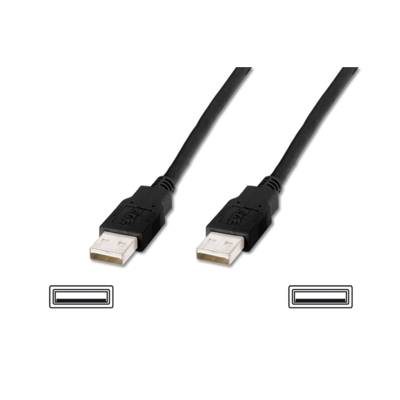 USB 2.0 connection cable. type A M/M. 1.0m Noir