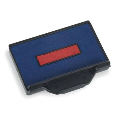 Cassette encreur de rechange pour tampon 6/56/2 Bicolore Bleu - Rouge