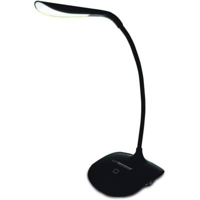 Lampe de Bureau Led Tactile ACRUX Bras Flexible Noir