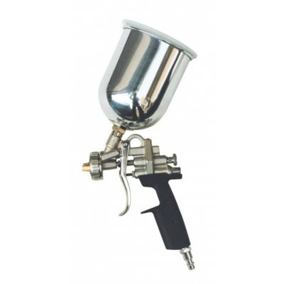 Pistolet à peinture gravité sur compresseur - godet de 1 litre - Gedimat - MECAFER