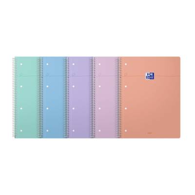 Cahier SMART  230x297 mm 160P grands carreaux coloris pastel aléatoires