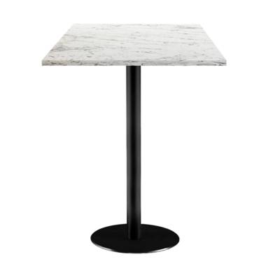 Mange-debout pied noir 60x60cm calacatta - intérieur - RestooTab