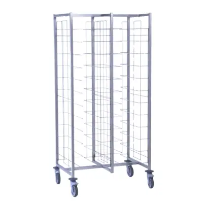 Echelle à plateaux 2x12 niveaux de dimensions 350 x 270 mm à 530 x 325 mmGN1/1 - 800092 - Tournus Equipement