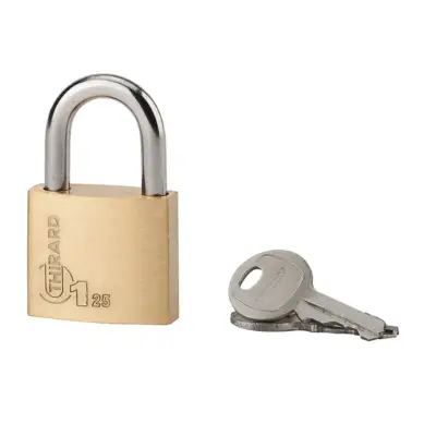 Cadenas type1 25 mm - anse acier - 2 clés - Gedimat - THIRARD