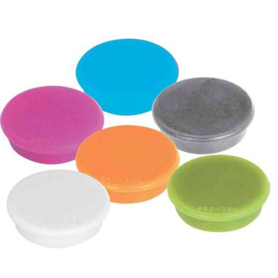 Lot de 10 aimants MagFun Diam 32 mm Force 800g couleurs assorties