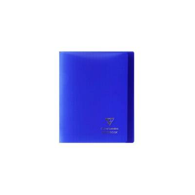 Koverbook cahier piqué 17x22cm 96 pages grands carreaux Bleu marine - CLAIREFONTAINE