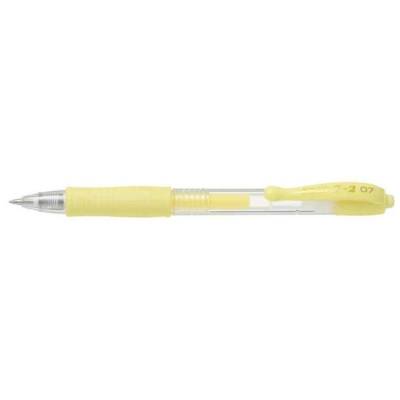 Stylo bille à encre gel G2 07 Pte Moyenne Jaune pastel - PILOT