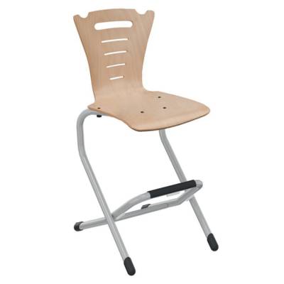 Chaise LÉNA II coque Coraly 320 bois Blueprotech® piètement aluminium époxy - H52 cm - Mobidecor