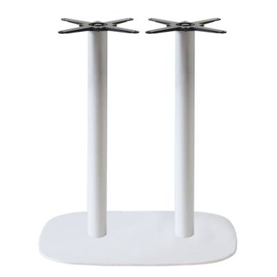 Pied de mange-debout double blanc Round - intérieur - RestooTab